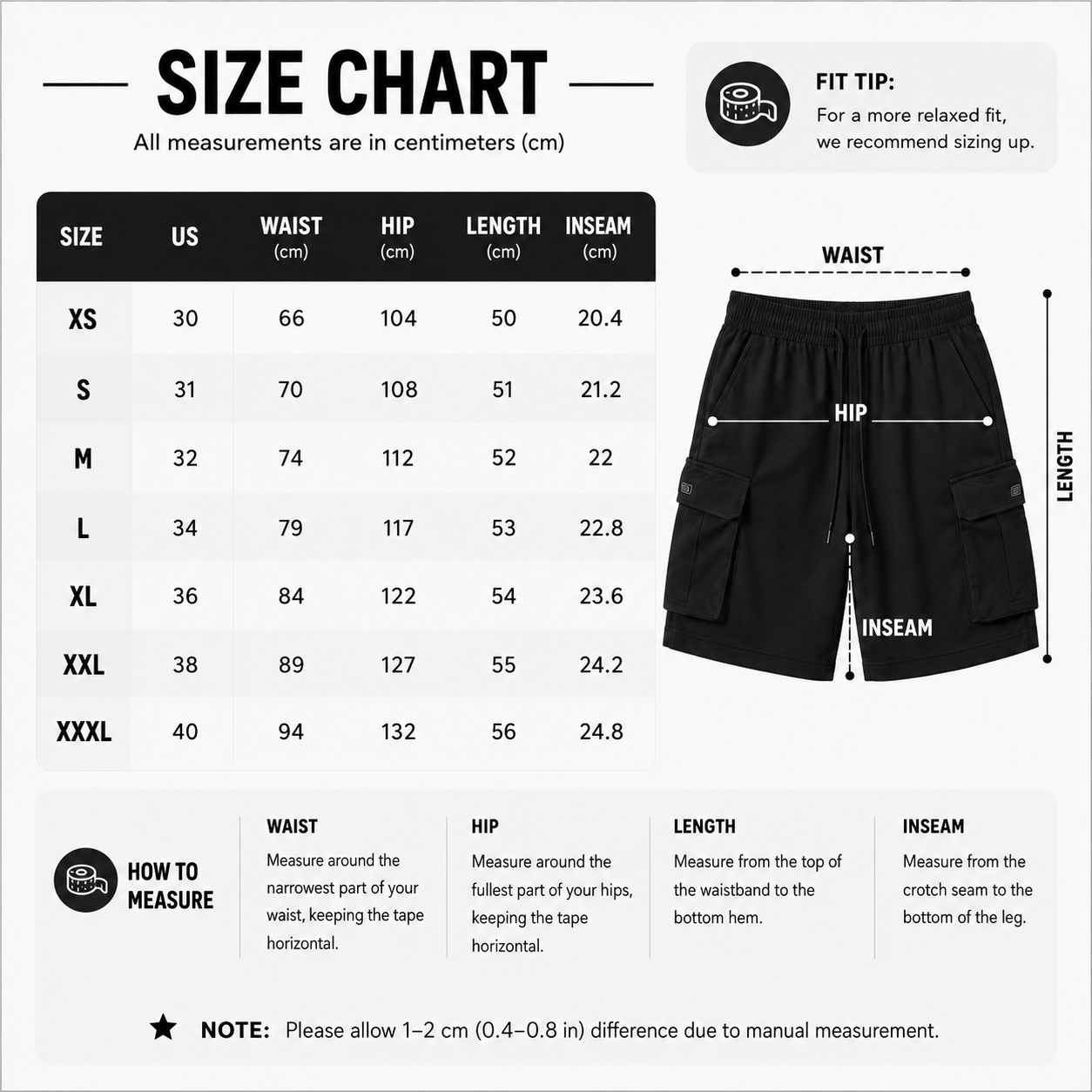Pantalones cortos cargo de verano UrbanFlex™ para hombre