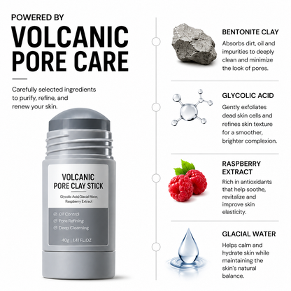 ARCILLES VOLCANIQUES EN BÂTON POUR LES PORES