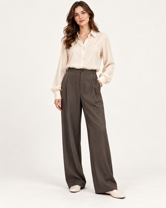 Vivienne | High-Waist Wide-Leg Trousers